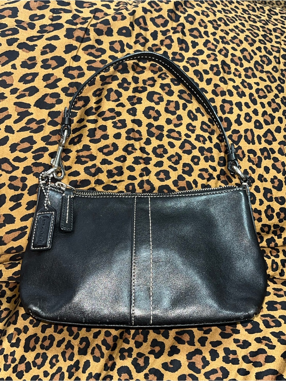 Coach Hampton Leather Mini Hobo